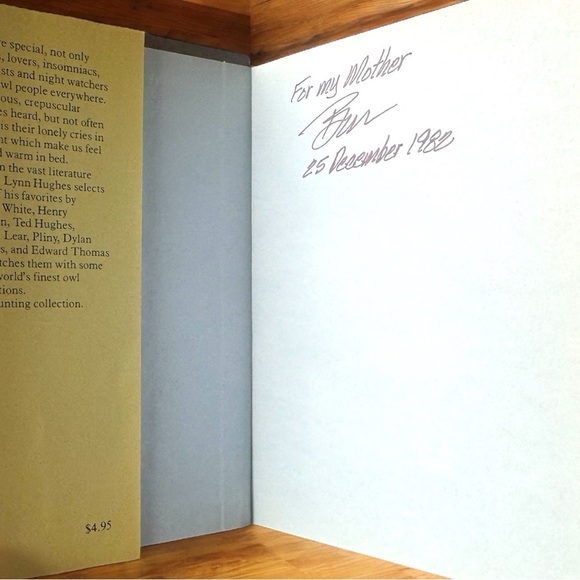 VINTAGE Owls Hardcover Book - 1982 Edition w/ Dust Jacket + Forgotten Bookmark - Picture 3 of 9